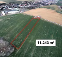 Agricultural and forest land in Podhorany, marked area 11,243 m².