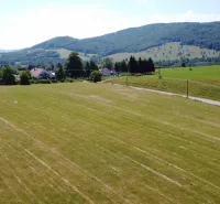 Meadows and hills in Čabalovce, Land - living in a natural environment, quiet surroundings.