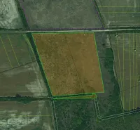 An orthophoto of Zemplínske Kopčany captures agricultural and forest lands with marked parcel numbers.