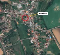 Aerial map of Hrnčiarska Ves shows residential plots in the village.
