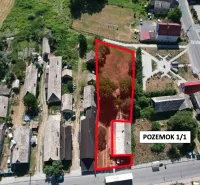 Aerial view of a plot in Hrnčiarska Ves suitable for living.