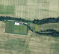 Cadastral plots and agricultural and forest lands near Nová Ves nad Váhom.