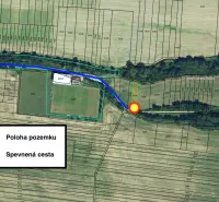 Map of agricultural and forest land near Nová Ves nad Váhom.