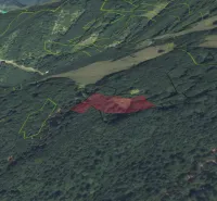 Agricultural and forest lands around Nolčovo are shown as green areas and roads.