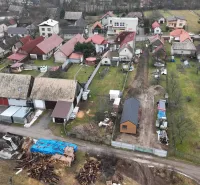 A view of village buildings with plots and various peculiar properties in Kláštor pod Znievom.