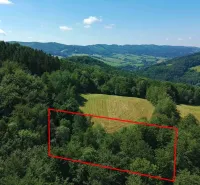Panoramic view of agricultural and forest lands in the village of Lysá pod Makytou.