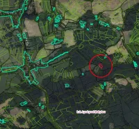 Map of agricultural and forest land around the village of Lysá pod Makytou.