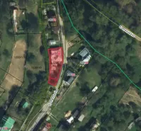 Cadastral map in Kokava nad Rimavicou with parcel and family house markings.