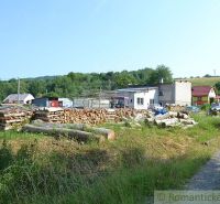 Family houses in Varadka with cut wood in the yard, rural environment.