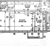 The floor plan of a 3-room apartment shows the rooms, kitchen, bathroom, and balcony.