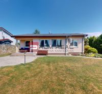 A family house in Senec with a well-maintained garden and terrace, surrounded by greenery and a fence.