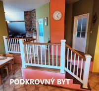 Dining area with table, chairs, and stairs in a family house.