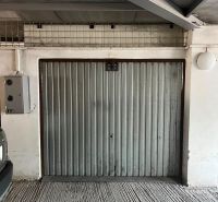 Metal doors close the garages on Púpavová Street in Bratislava - Karlova Ves.