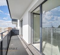 In Zlaté Klasy, a 2-room apartment offers a balcony with a view of the surroundings.