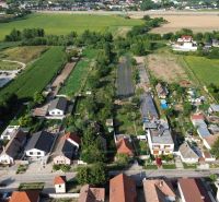 Aerial view of plots - housing on L. G. Zaoseka Street in Banská Bystrica.