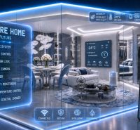 Intelligent recreational apartment with digital control and modern technologies.