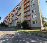 Apartment building on Sklenárova Street in Bratislava - Ružinov with greenery and parking.