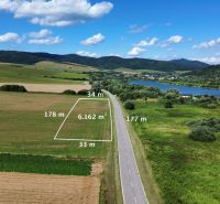 Landscape view of plots in Plaveč ideal for living with proximity to the river.