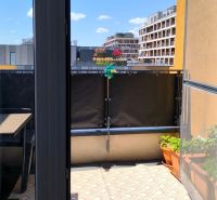 View from the apartment to the balcony with a view of the surroundings in Bratislava - Petržalka.