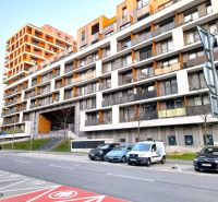 Residential complex on Zuzany Chalupovej Street in Bratislava – Petržalka, with a parking space.