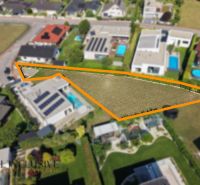 Aerial view of residential plots on Mlynský Klin Street in Senec.
