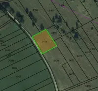 Satellite map of properties in the Stará Ľubovňa area, category of Special Properties.