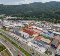 Aerial view of the industrial area on Zvolenská Road in Banská Bystrica.