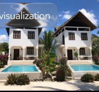 A family house in Pwani Mchangani with a pool and an exotic garden.