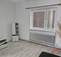 Storage space in a family house with shelves and a lamp.