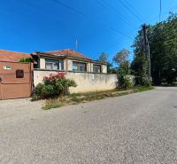 A family house on Školská Street in Tesárske Mlyňany with blooming shrubs by the fence.