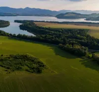 The area near Liptovský Trnovec with unique properties, surrounded by meadows and forests.