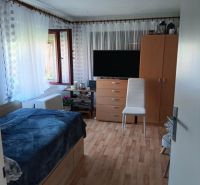 Room with a television, bed, and floor with wood decor, Properties - living.