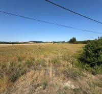Land - housing in Hokovce with grass cover and trees.