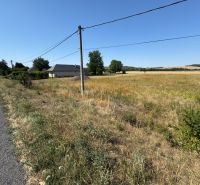 Residential plots in Hokovce with a view of the countryside and proximity to the road.