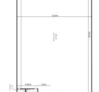 Floor plan of a warehouse with an office and toilets in the area of Warehouses and Halls.