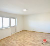A bright room in a 2-room apartment with a wooden decor floor and large windows.