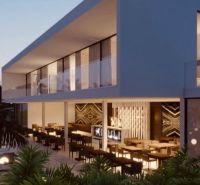 Modern building with a terrace in commercial premises Matemwe in Unguja North East.