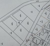 Cadastral map of Mlynica, showing the division of plots for housing.