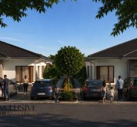 Family houses with gardens in Dunajský Klátov suitable for residential plots.