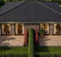 A family house with a terrace and garden in Dunajský Klátov, ideal for plots - living.