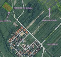 Aerial view of agricultural and forest land in Pezinok on Kučišdorfská Street.