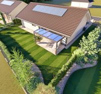 A family house in Tuchyňa on Tuchyňa Street with a landscaped garden and a sunny terrace.