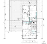 Floor plan of a 4-room apartment with a view of room distribution and technical details.