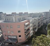 Residential complex on Kresánkova Street, Bratislava - Karlova Ves with surroundings and greenery.