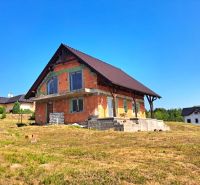 A family house under construction in Prestavlky on a spacious plot with a beautiful exterior.