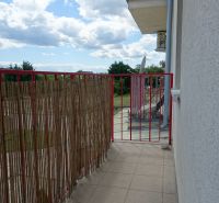 Balcony in a 2-room apartment on Agátová Street in Miloslavov with a view of the surroundings.