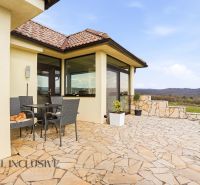 A family house in Kopanice in Krupina with a terrace and a view of nature.