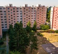 A view of residential buildings on E. F. Scherer Street in Piešťany with the surroundings.
