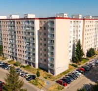 Apartment building on E. F. Scherer Street in Piešťany with parking for 4-bedroom apartments.