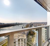 View from the balcony of a 4-room apartment on Pribinova Street in Bratislava - Old Town.